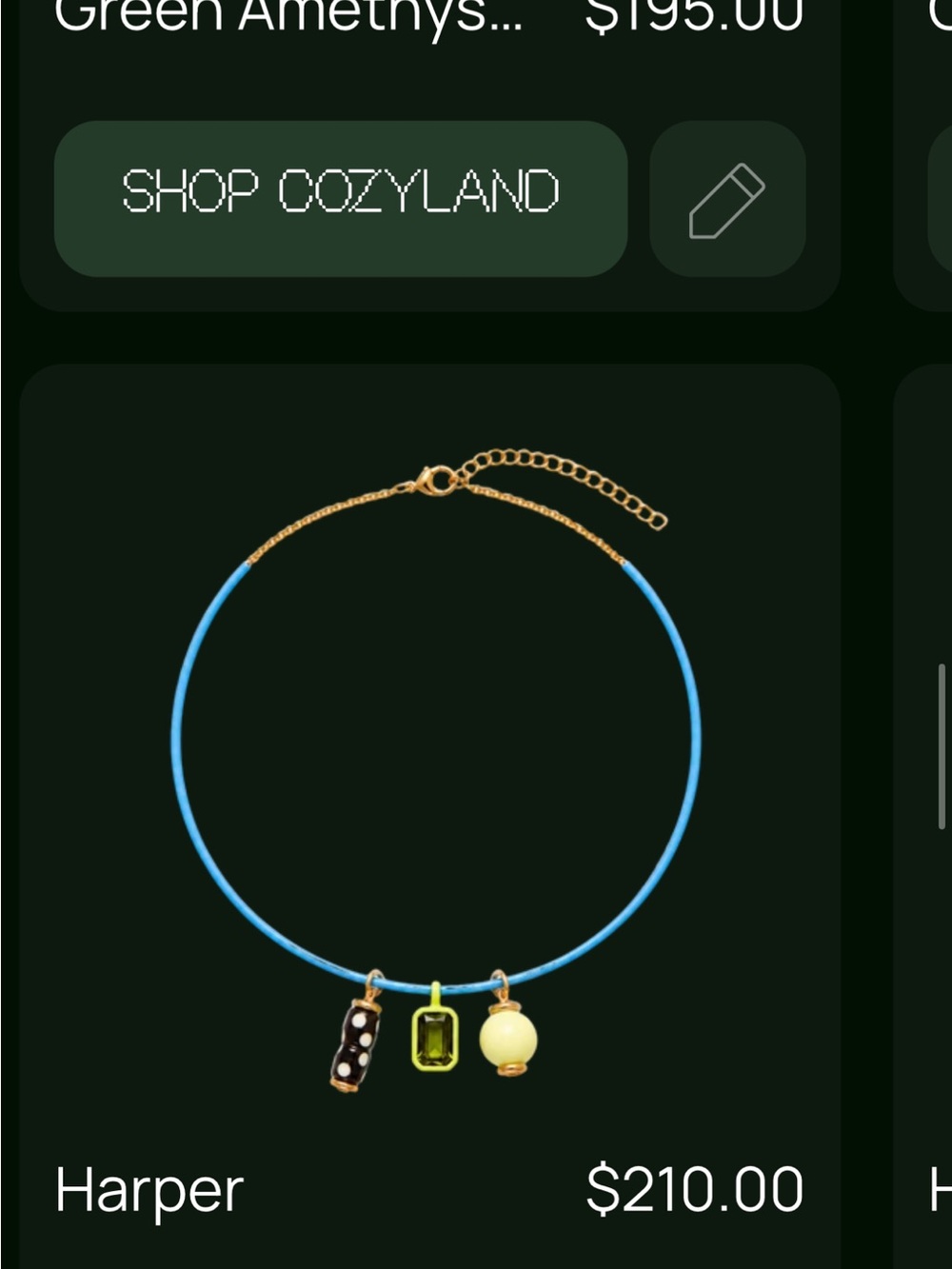 Spicy Dan Necklace with Neon Yellow Cord and Pink Pendant - Picture 2 of 5